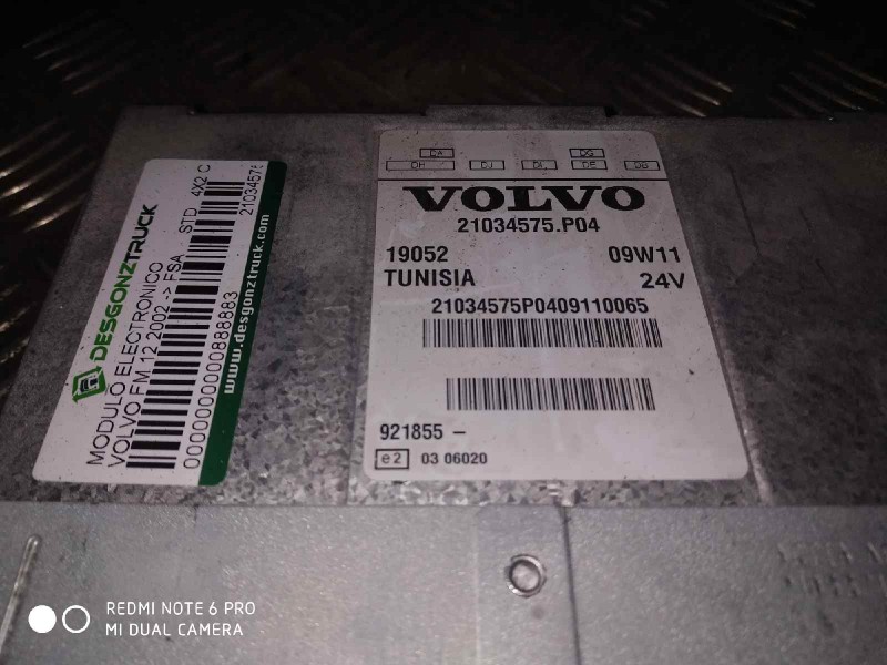 Recambio de modulo electronico para volvo fm 12 2002  fsa  std 4x2 corto referencia OEM IAM 21034575 TELEMATICA 