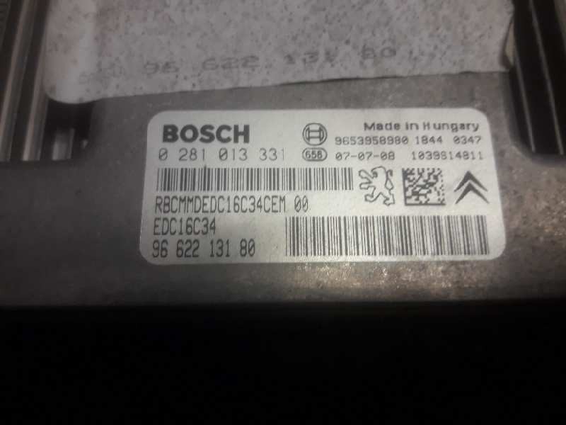 Recambio de centralita motor uce para citroen c4 berlina lx referencia OEM IAM 0281013331 9662213180 9653958980