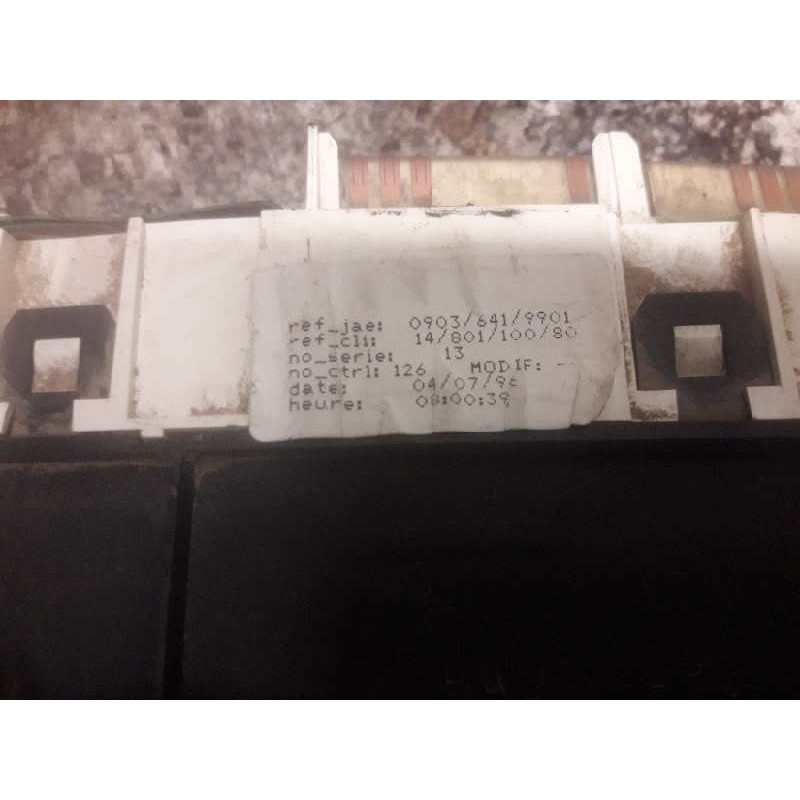 Recambio de cuadro instrumentos para fiat scudo (222) 1.9 d el caja cerrada referencia OEM IAM 1480110080 09036419901 