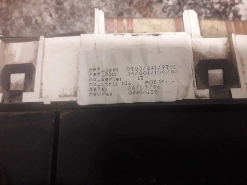 Recambio de cuadro instrumentos para fiat scudo (222) 1.9 d el caja cerrada referencia OEM IAM 1480110080 09036419901 