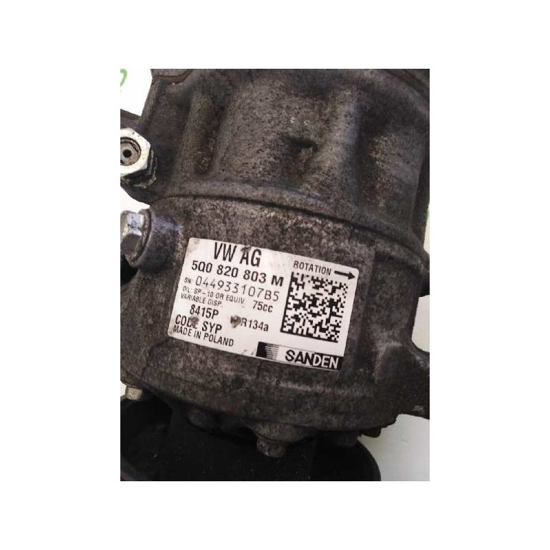 Recambio de compresor aire acondicionado para man tge pritsche (uz) pritsche 2.xxx 4x4 referencia OEM IAM 5Q0820803M  