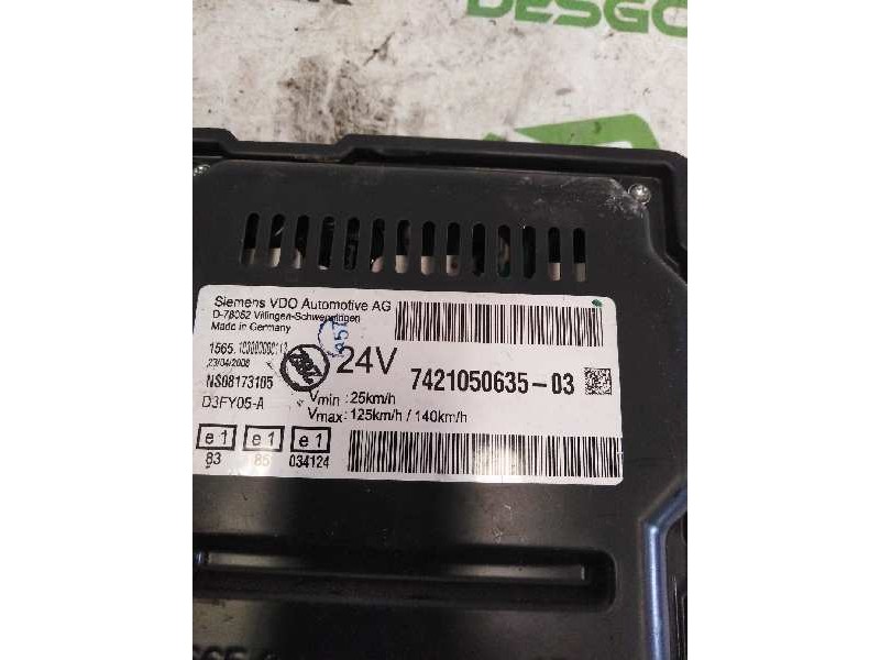 Recambio de cuadro instrumentos para renault premium lander 10.8 diesel referencia OEM IAM 7421050635  