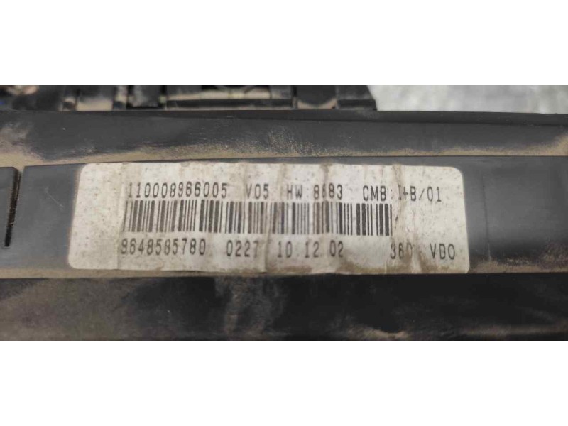 Recambio de cuadro instrumentos para citroen xsara picasso 2.0 hdi referencia OEM IAM 9648585780 110008966005 