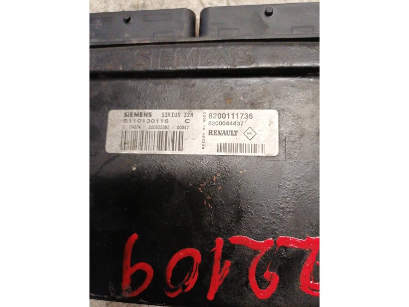 Recambio de centralita motor uce para renault kangoo (f/kc0) referencia OEM IAM 8200111736 8200044437 S110130116C