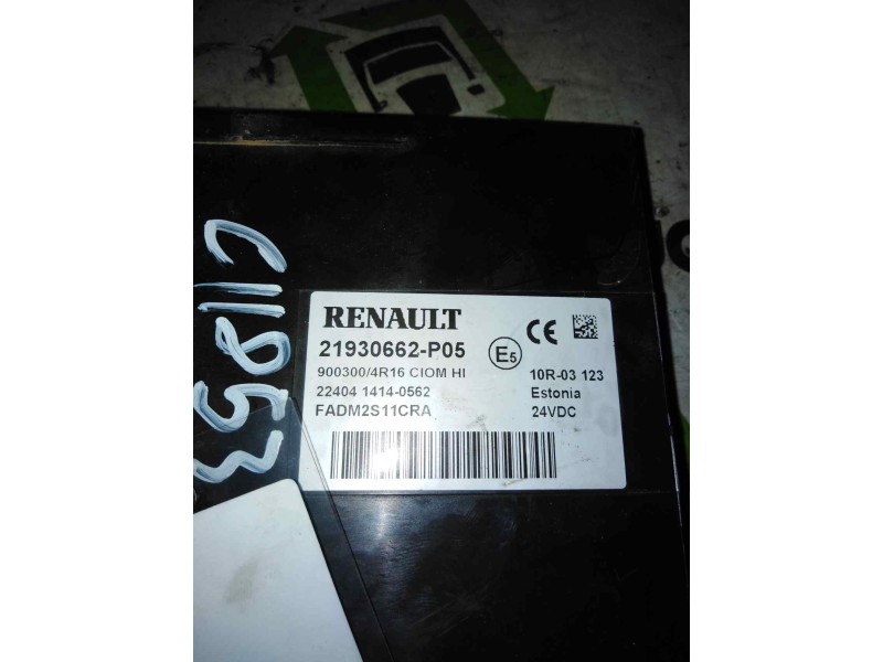 Recambio de modulo electronico para renault serie t fg 4x2 cabina high-sleeper referencia OEM IAM 21930662  