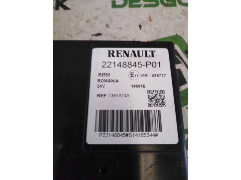 Recambio de modulo electronico para renault serie t fg 4x2 cabina high-sleeper referencia OEM IAM 7422148845 22148845 