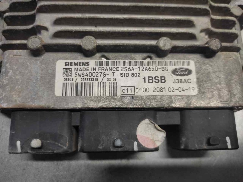 Recambio de centralita motor uce para ford fiesta (cbk) ambiente referencia OEM IAM 2S6A12A650BG 5WS40027GT 