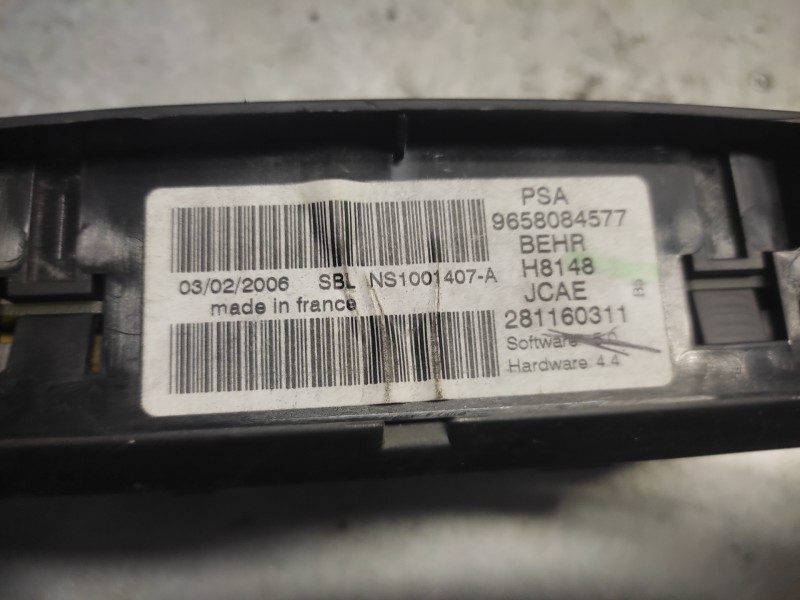 Recambio de mando climatizador para citroen c4 berlina vtr plus referencia OEM IAM 9658084577 281160311 