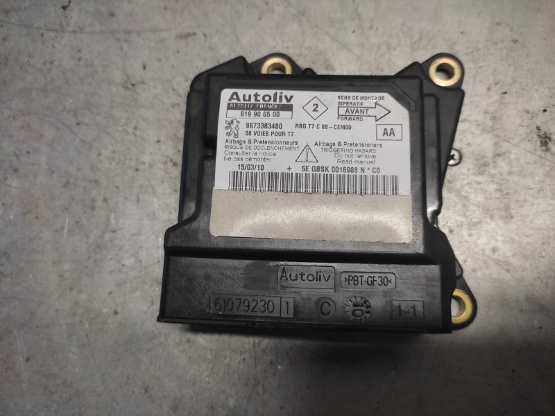Recambio de centralita airbag para peugeot 308 sw confort referencia OEM IAM 9673383480 619906500 