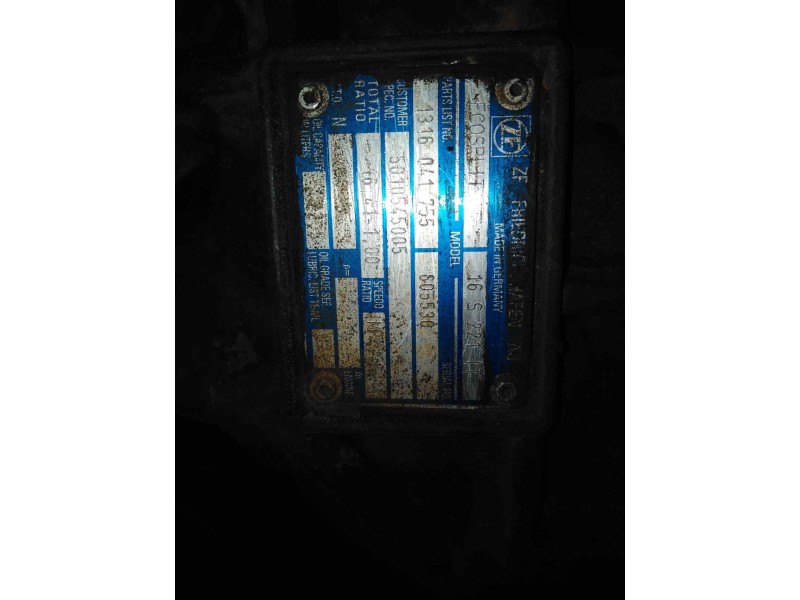 Recambio de despiece caja cambios para renault magnum e-tech 2000 referencia OEM IAM 16S221IT 1316041755 5010545005