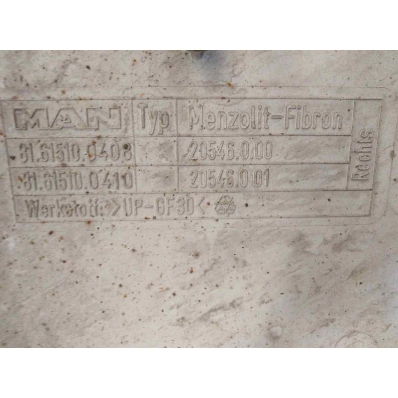 Recambio de moldura trasera cabina para man tg - a 18.xxx 12.8 diesel referencia OEM IAM DERECHA  