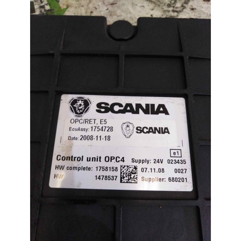 Recambio de modulo electronico para scania serie p/g/r (c-clase) referencia OEM IAM 1754728 1758158 CENTRALITA OPC
