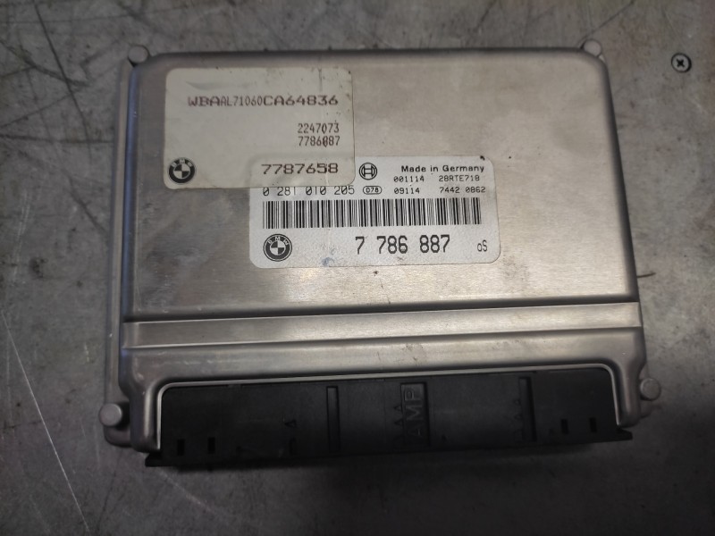 Recambio de centralita motor uce para bmw serie 3 berlina (e46) 320d referencia OEM IAM 7786887 0281010205 