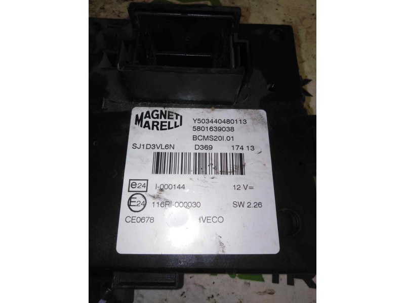 Recambio de caja precalentamiento para iveco daily pr 3.0 diesel referencia OEM IAM 5801639038  
