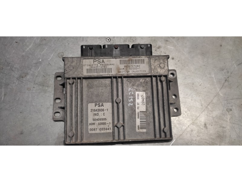 Recambio de centralita motor uce para citroen xsara picasso 1.8 16v referencia OEM IAM 9640514780 9632727280 