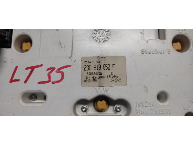 Recambio de cuadro instrumentos para volkswagen lt caja cerrada / combi lt 35 combi referencia OEM IAM 2D0919850  