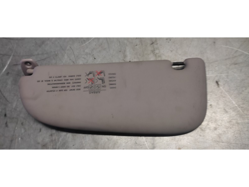 Recambio de parasol derecho para peugeot 206 berlina 1.4 16v cat (kfu / et3j4) referencia OEM IAM   