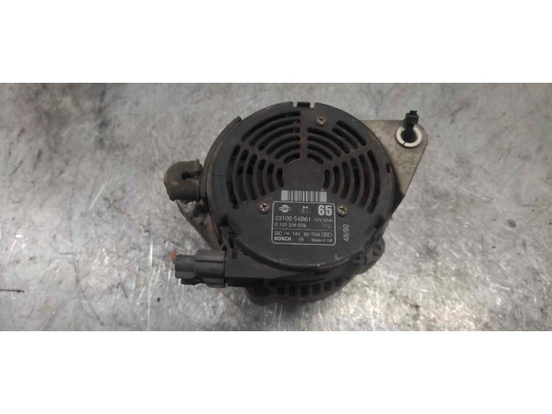 Recambio de alternador para nissan micra (k10) gl referencia OEM IAM 0120335008 BOSCH 14V 30-70A 6
