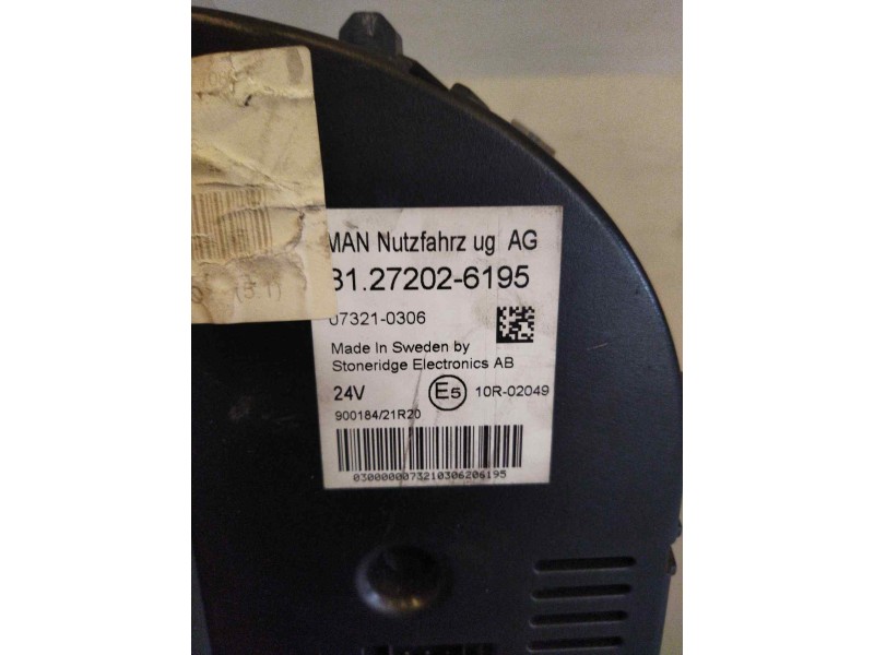 Recambio de cuadro instrumentos para man tg - a 18.xxx 12.4 diesel referencia OEM IAM 81272026195  