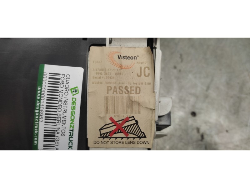 Recambio de cuadro instrumentos para ford mondeo berlina (ge) ambiente (06.2003) (d) referencia OEM IAM 3S7T10049JC  