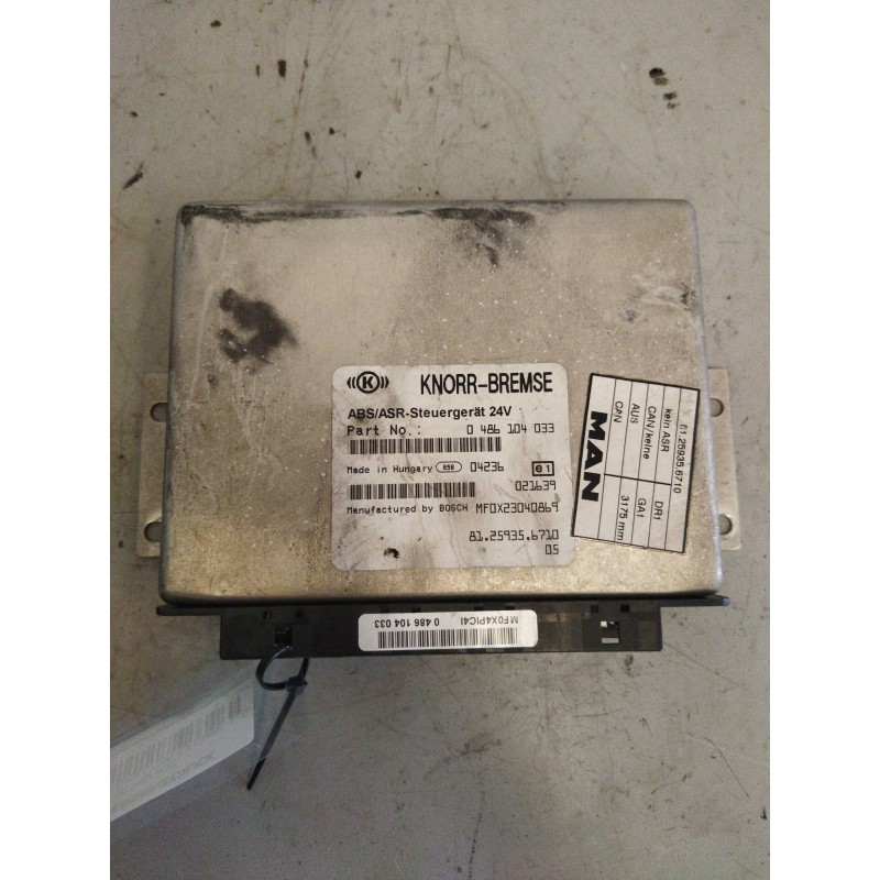 Recambio de modulo electronico para man l 2000 evolution 6.9 diesel referencia OEM IAM 81259356710 0486104033 CENTRALITA ABS