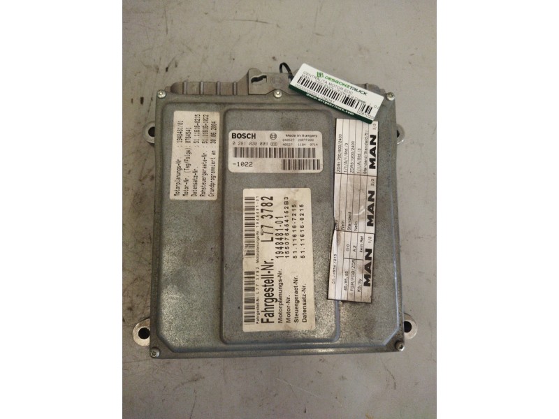 Recambio de modulo electronico para man l 2000 evolution 6.9 diesel referencia OEM IAM 0281020009 51116167215 51116160215