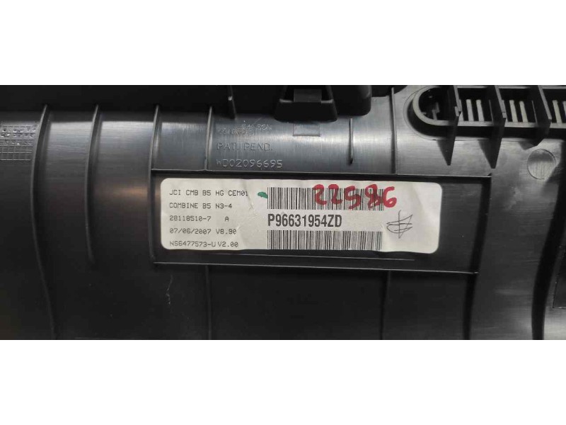 Recambio de cuadro instrumentos para citroen c4 berlina 1.6 16v hdi referencia OEM IAM 96631954ZD NS6477573U 