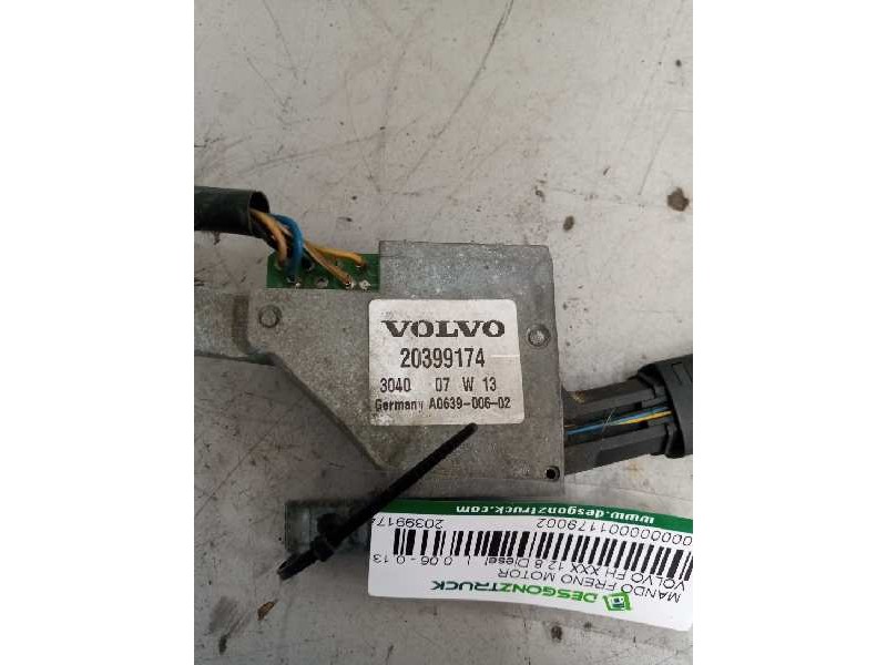 Recambio de mando freno motor para volvo fh xxx 12.8 diesel referencia OEM IAM 20399174  