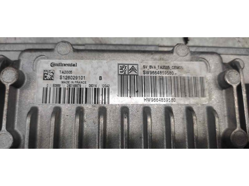 Recambio de centralita cambio automatico para peugeot 207 1.6 16v referencia OEM IAM 9664859580 9664859580 S126029101B