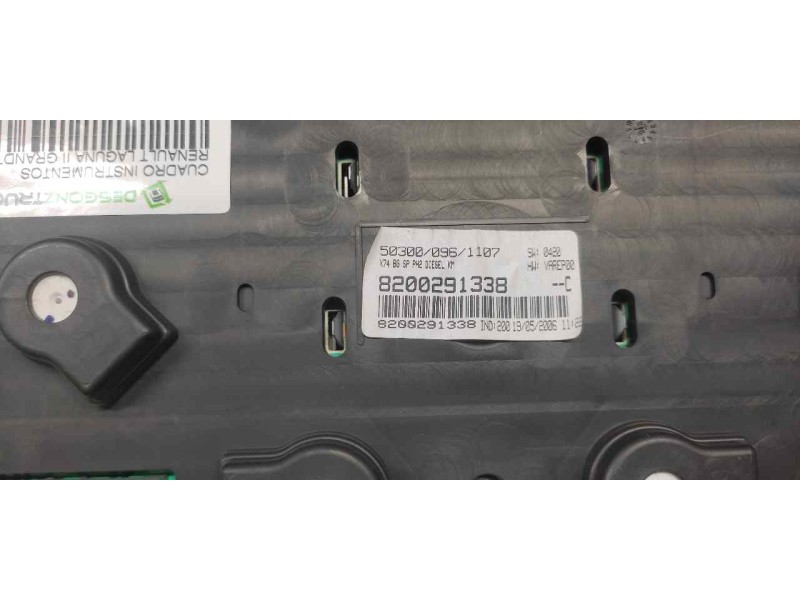 Recambio de cuadro instrumentos para renault laguna ii grandtour (kg0) initiale referencia OEM IAM 8200291338  