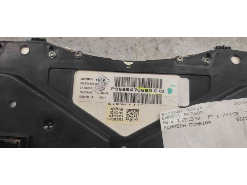 Recambio de cuadro instrumentos para peugeot 307 cc (s1) 2.0 referencia OEM IAM 9655476680 NS62074914 
