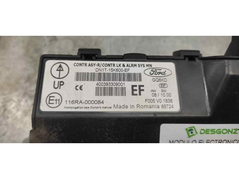 Recambio de modulo electronico para ford tourneo courier (c4a) ambiente referencia OEM IAM DN1T15K600EF F005V01836 