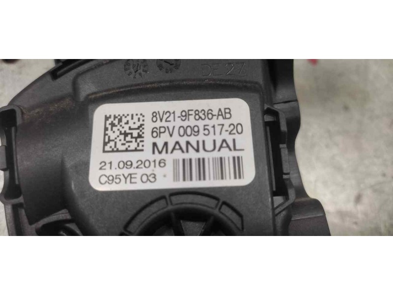 Recambio de potenciometro pedal para ford tourneo courier (c4a) ambiente referencia OEM IAM 8V219F836AB 6PV00951720 6 PINS