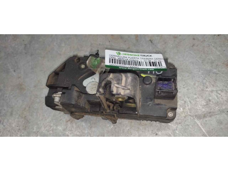 Recambio de cerradura puerta trasera derecha para opel meriva cosmo referencia OEM IAM 13154794 3 PINS 