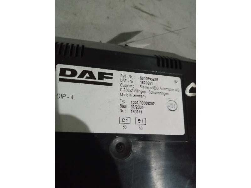 Recambio de cuadro instrumentos para daf serie lf45 desde 01 5.9 diesel referencia OEM IAM 5010595266 1629661 