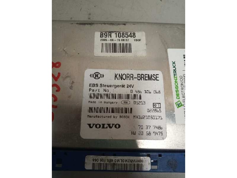 Recambio de modulo electronico para volvo b9r 340 touring referencia OEM IAM 20589475 0486106068 CENTRALITA EBS
