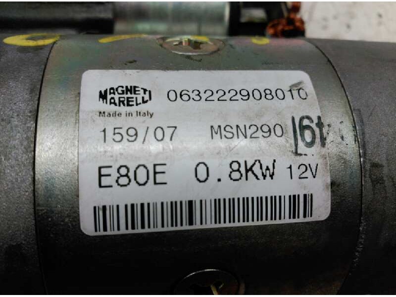 Recambio de motor arranque para seat ibiza disco referencia OEM IAM 063222908010 MAGNETI MARELLI 9 DIENTES