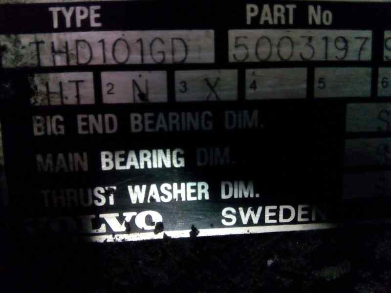 Recambio de motor completo para volvo trucks b10 b10 m (218cv) referencia OEM IAM THD101GD  