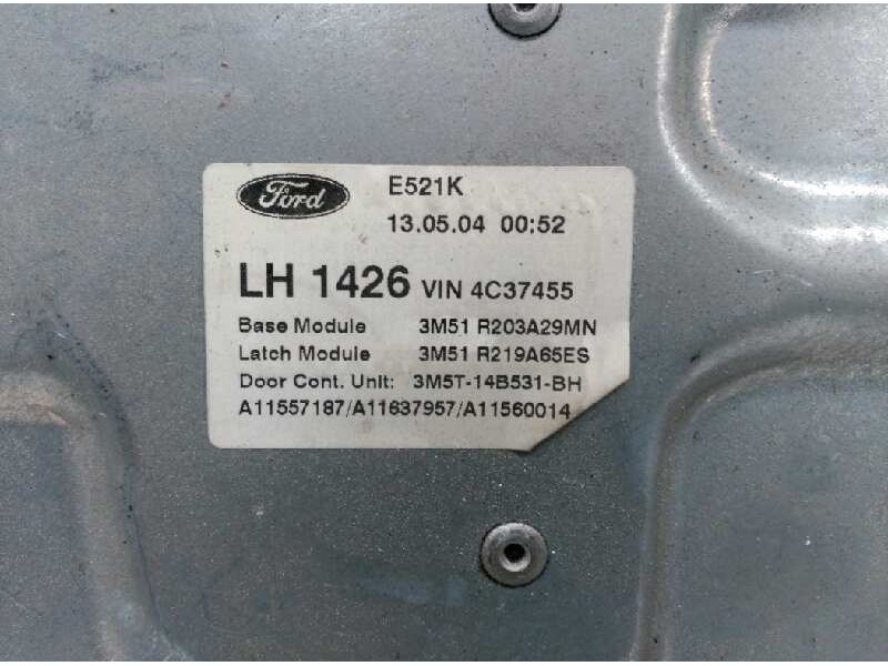 Recambio de elevalunas delantero izquierdo para ford focus c-max (cap) connection referencia OEM IAM 1738645 3M51R045H17A 