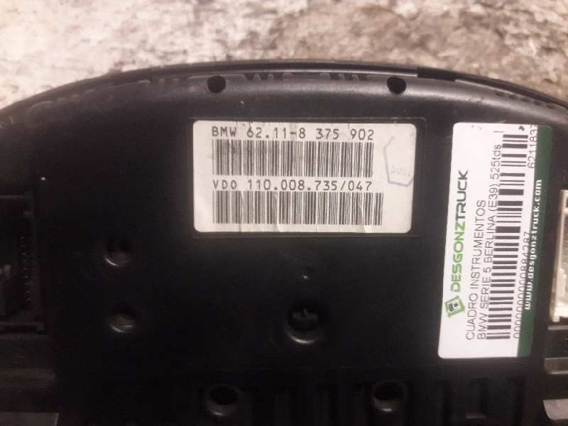 Recambio de cuadro instrumentos para bmw serie 5 berlina (e39) 525tds referencia OEM IAM 62118375902 110008735047 26/26 PINS