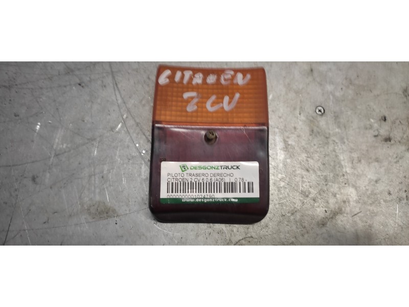 Recambio de piloto trasero derecho para citroën 2cv 6 0.6 (a06) referencia OEM IAM   TULIPA