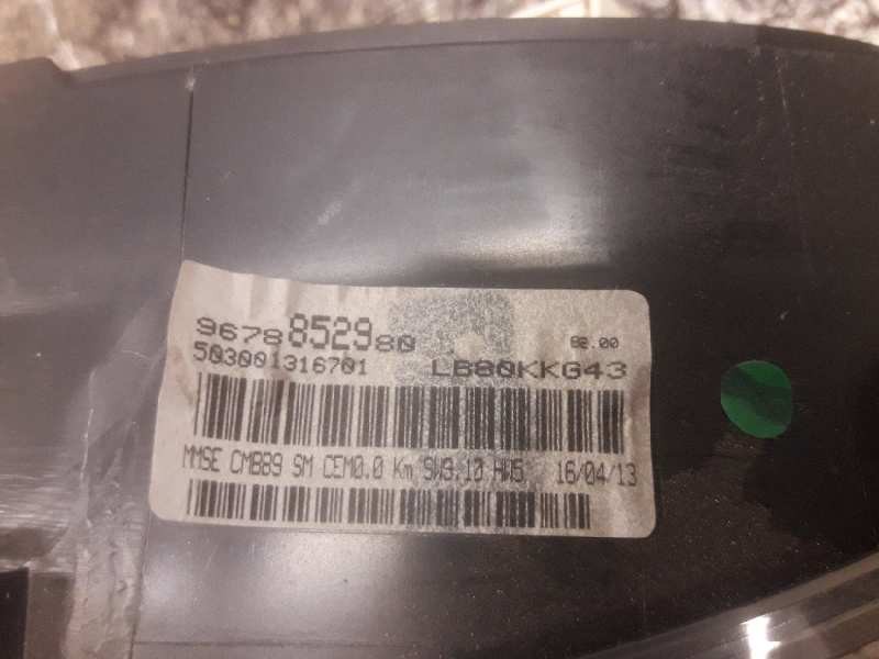 Recambio de cuadro instrumentos para citroën berlingo cuadro sx referencia OEM IAM 9678852980 503001316701 18 PINS
