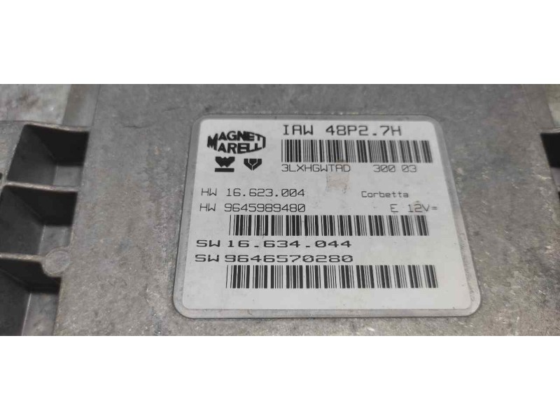 Recambio de centralita motor uce para citroën c2 sx referencia OEM IAM 9645989480  