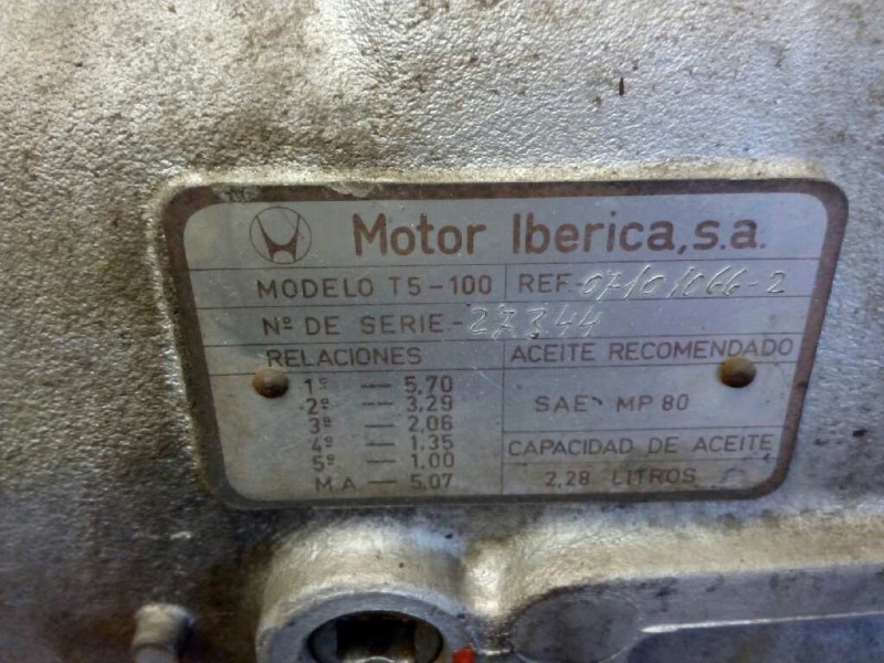 Recambio de despiece caja cambios para nissan trucks l35.08 ...... referencia OEM IAM T5100  