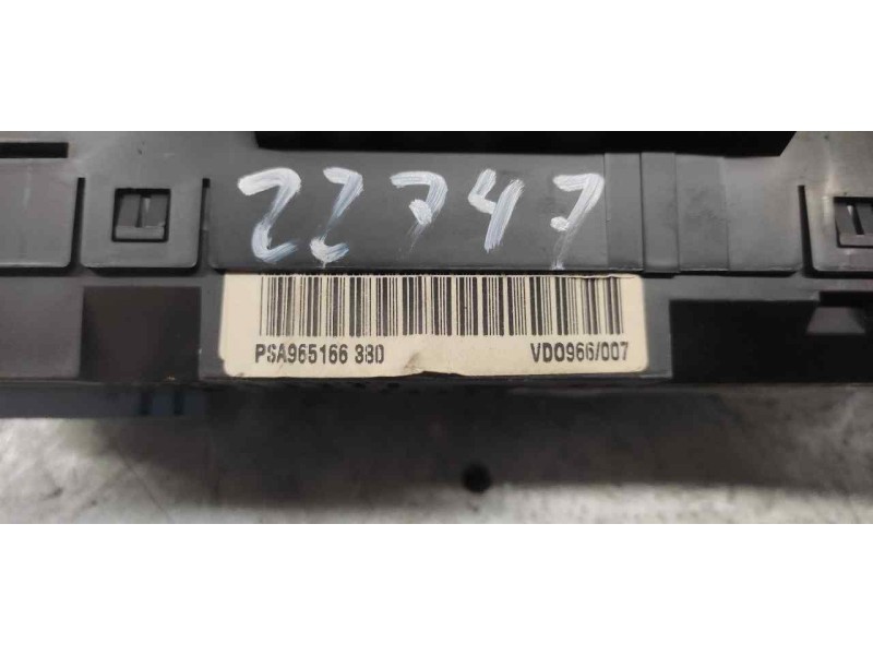 Recambio de cuadro instrumentos para citroën xsara picasso 2.0 hdi x referencia OEM IAM 965166880 VD0966007 