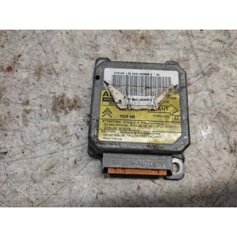 Recambio de centralita airbag para citroën xsara picasso 2.0 hdi cat (rhy / dw10td) referencia OEM IAM 9632167780 550776300 