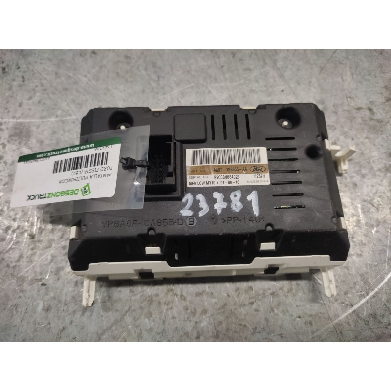 Recambio de pantalla multifuncion para ford fiesta (cb1) referencia OEM IAM AA6T18B955AA  