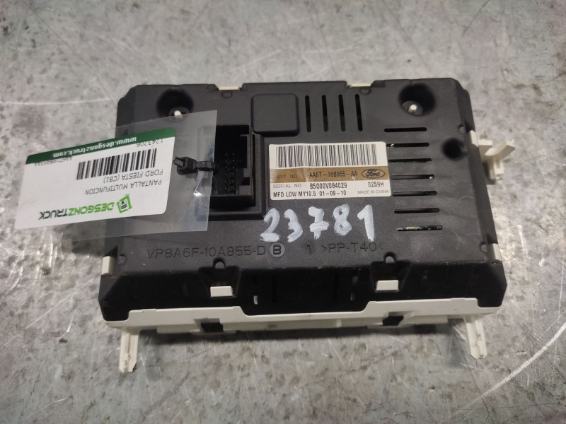Recambio de pantalla multifuncion para ford fiesta (cb1) referencia OEM IAM AA6T18B955AA  