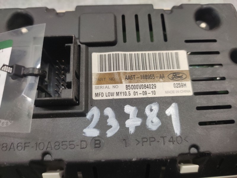 Recambio de pantalla multifuncion para ford fiesta (cb1) referencia OEM IAM AA6T18B955AA  