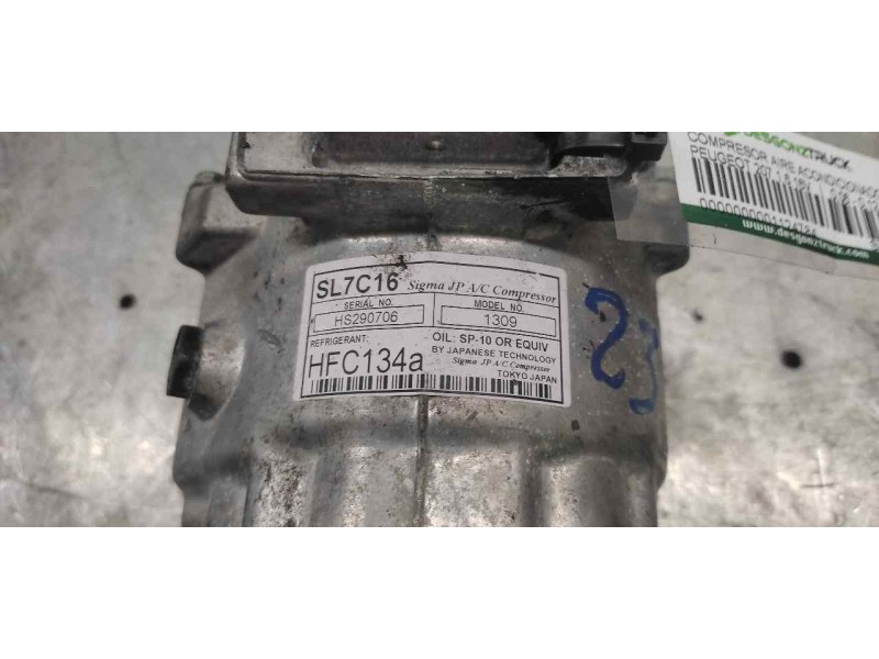 Recambio de compresor aire acondicionado para peugeot 207 1.6 16v referencia OEM IAM SL7C16 HS290706 